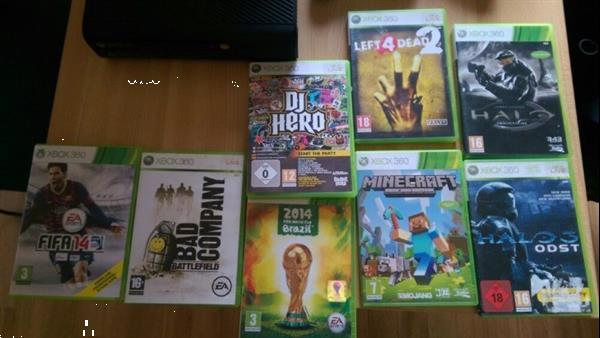 Grote foto xbox 360 met 8 games en 2 joystiks spelcomputers games xbox 360