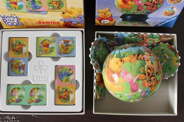 Grote foto 2x winnie de poeh puzzleball 3d domino kinderen en baby puzzels