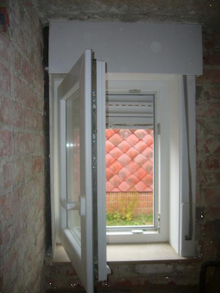 Grote foto venster wit met rolluik 81 5cm 56cm doe het zelf en verbouw glas en ramen