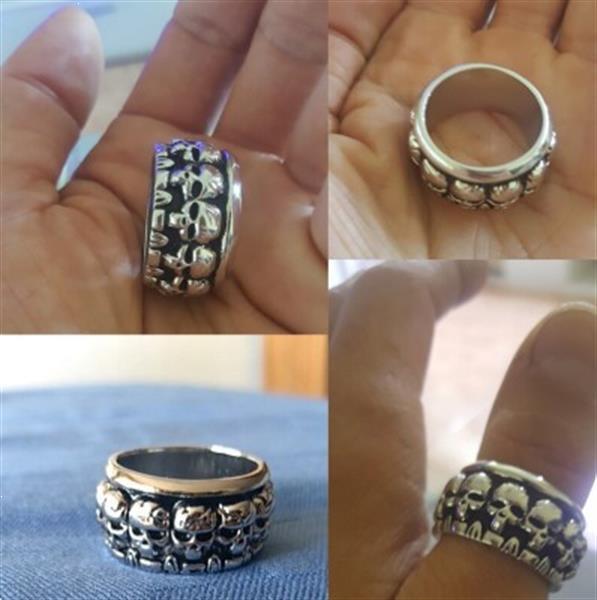 Grote foto titanium brede multi skull ring nieuw sieraden tassen en uiterlijk ringen voor hem