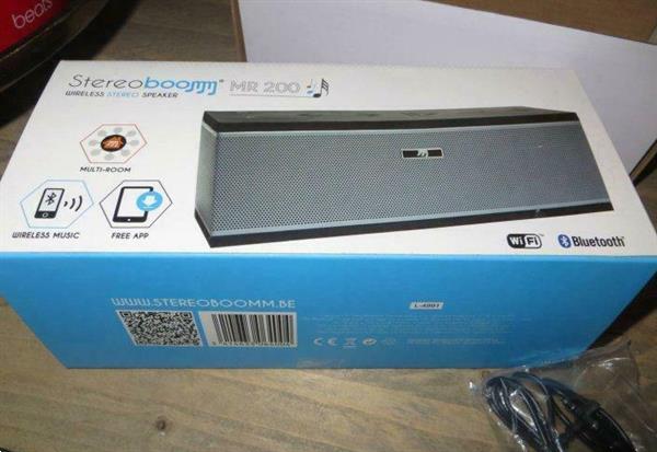 Grote foto stereoboomm bluetooth wifi speaker mr200 audio tv en foto luidsprekers