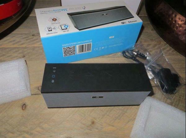 Grote foto stereoboomm bluetooth wifi speaker mr200 audio tv en foto luidsprekers