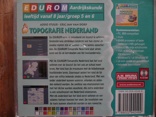 Grote foto topografie nederland op cd spelcomputers games pc
