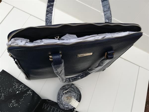 Grote foto nieuwe bulaggi hartley laptop bag donker blauw sieraden tassen en uiterlijk damestassen