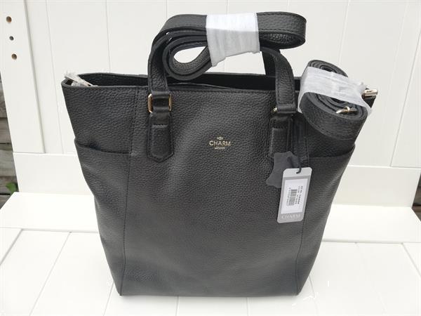 Grote foto nieuwe charm shopper black sieraden tassen en uiterlijk damestassen