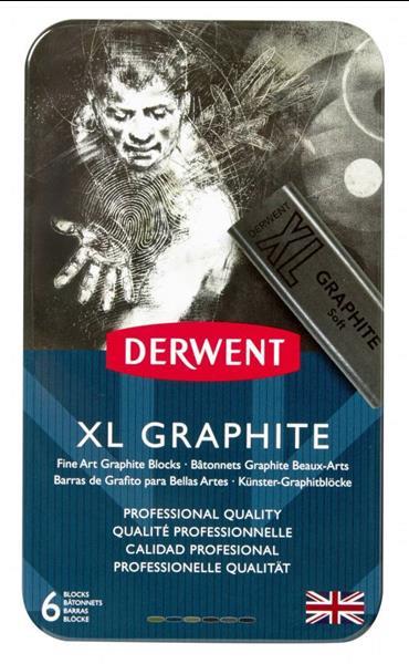 Grote foto derwent xl graphite 6 in een blik zakelijke goederen kantoorartikelen