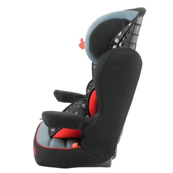 Grote foto disney babyautostoel luxe mickey mouse 1 2 3 rood en zwart kinderen en baby autostoeltjes
