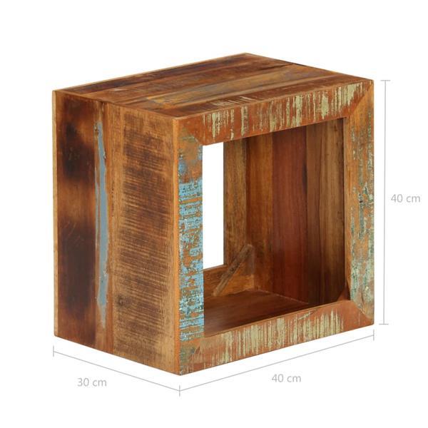 Grote foto vidaxl hocker 40x30x40 cm massief gerecycled hout huis en inrichting eettafels
