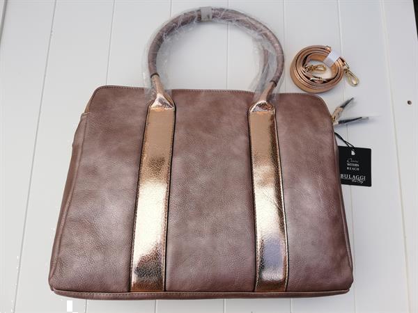 Grote foto nieuwe bulaggi hoppner laptop bag taupe sieraden tassen en uiterlijk damestassen