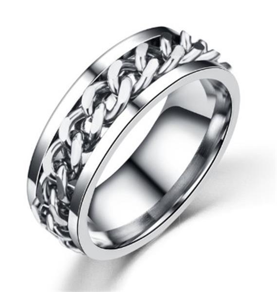Grote foto stainless steel rvs chain ketting ring nieuw sieraden tassen en uiterlijk ringen voor hem