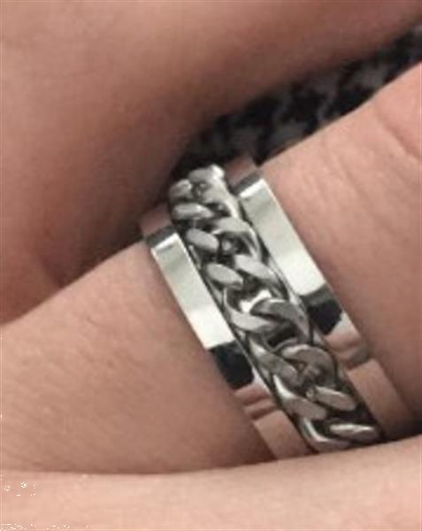 Grote foto stainless steel rvs chain ketting ring nieuw sieraden tassen en uiterlijk ringen voor hem