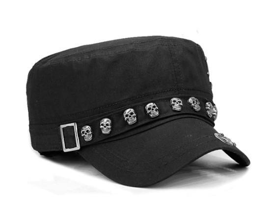 Grote foto punk rock multi skull rivet cap nieuw kleding heren overige