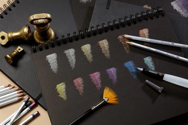 Grote foto derwent metallic 6 potloden gekleurde selectie zakelijke goederen kantoorartikelen