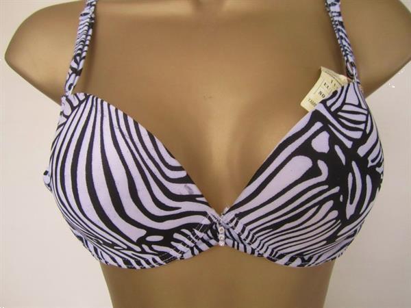 Grote foto voorgevormde lingerieset bikini in zebra motief kleding dames ondergoed en lingerie