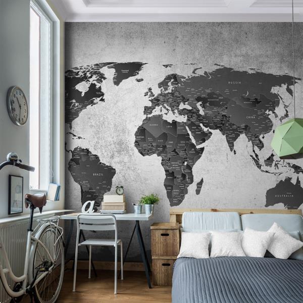 Grote foto foto vliesbehang wereldkaart l 352x250 cm huis en inrichting behang