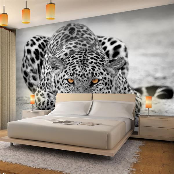 Grote foto foto vliesbehang luipaard 308x220 cm huis en inrichting behang