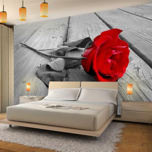 Grote foto foto vliesbehang muurposter rode roos 352x250 cm huis en inrichting behang