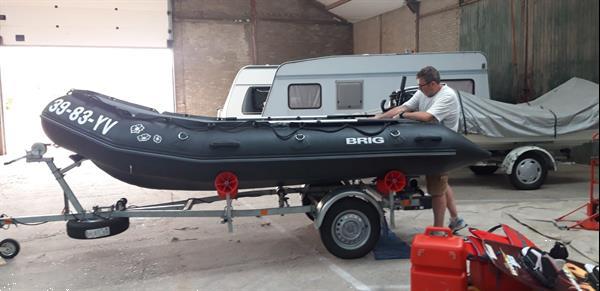 Grote foto brig 410 hd met suzuki df 25 motor trailer watersport en boten rubberboten