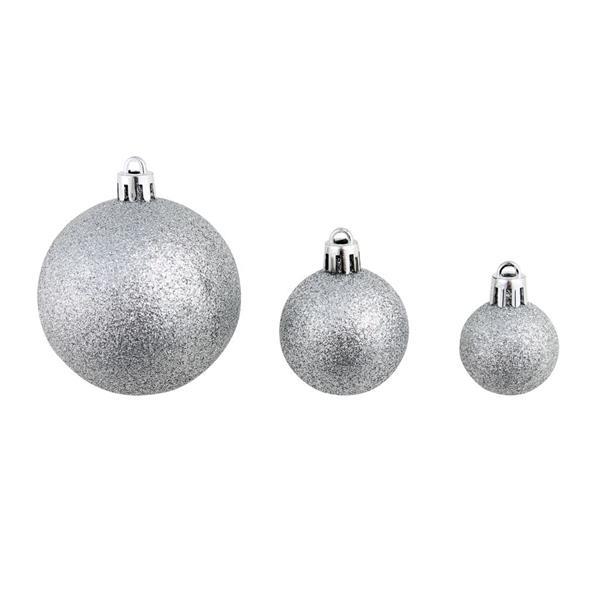 Grote foto vidaxl kerstballenset 6 cm zilver 113 delig diversen overige diversen