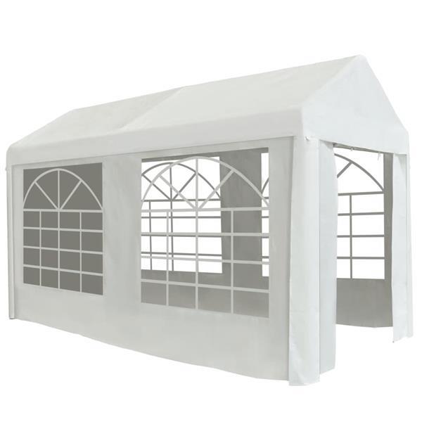 Grote foto vidaxl partytent 2x4 m pe wit tuin en terras overige tuin en terras