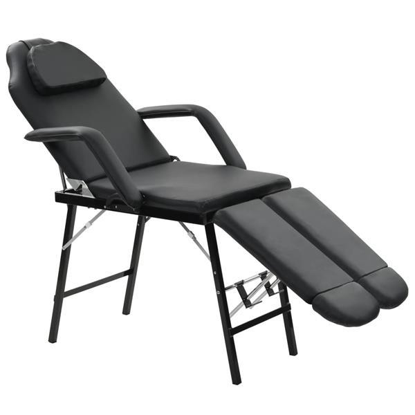 Grote foto vidaxl gezichtsbehandelstoel draagbaar 185x78x76 cm kunstlee beauty en gezondheid massage
