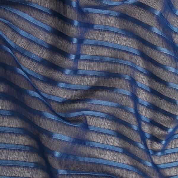 Grote foto vidaxl glasgordijnen geweven gestreept 140x225 cm blauw 2 st huis en inrichting gordijnen en lamellen