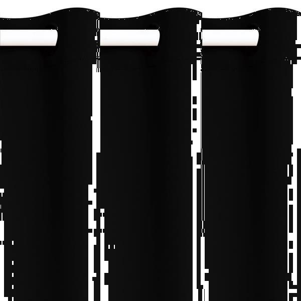 Grote foto vidaxl gordijnen verduisterend 140x245 cm zwart 2 st huis en inrichting gordijnen en lamellen