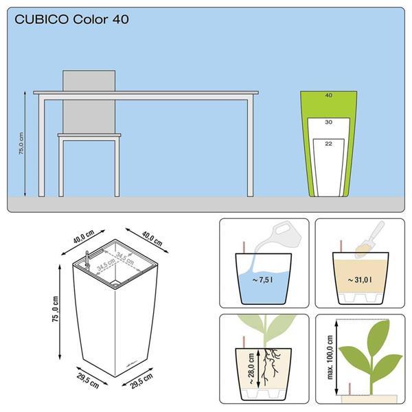 Grote foto lechuza plantenbak cubico color 40 all in one wit 13150 tuin en terras overige tuin en terras