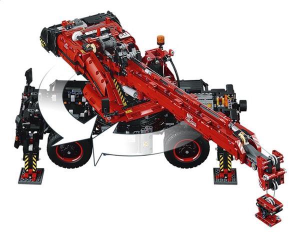 Grote foto lego technic 42082 kraan voor alle terreinen kinderen en baby duplo en lego