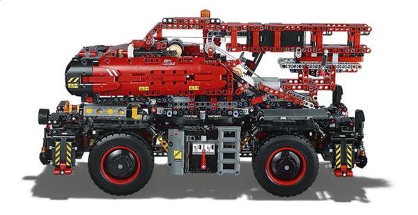 Grote foto lego technic 42082 kraan voor alle terreinen kinderen en baby duplo en lego