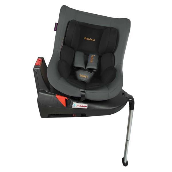 Grote foto baninni autostoeltje twirl 360 isofix 0 1 zwart en grijs bnc kinderen en baby autostoeltjes