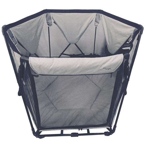 Grote foto bo jungle b foldable babybox 120x75x140 cm grijs b700400 kinderen en baby overige babyartikelen