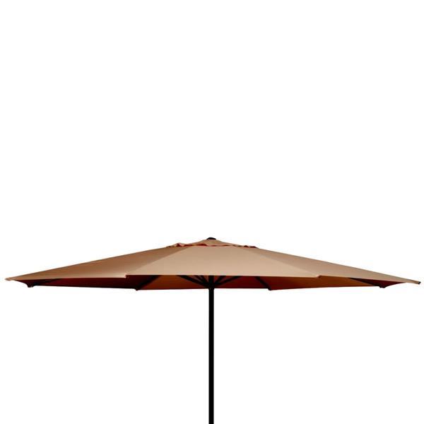 Grote foto madison parasol paros luxe taupe 300 cm pc14p015 tuin en terras overige tuin en terras
