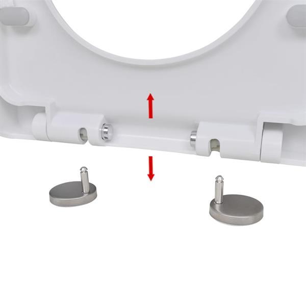 Grote foto vidaxl toiletbril soft close quick release design vierkant w doe het zelf en verbouw sanitair