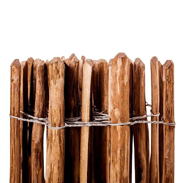 Grote foto vidaxl hazelaar hout houten hek ge mpregneerd 150x250 cm tuin en terras hekken en schuttingen