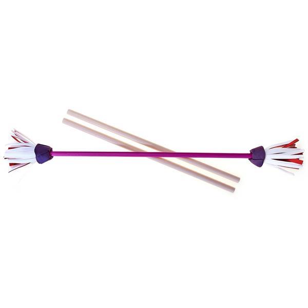Grote foto acrobat flowerstick met handstokjes paars 515762 kinderen en baby los speelgoed