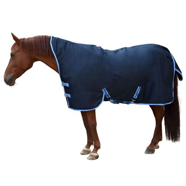 Grote foto kerbl paardendeken rugbe highneck 155 205 cm blauw 328667 dieren en toebehoren paarden accessoires