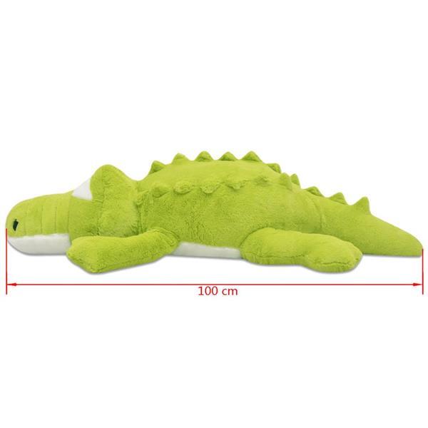 Grote foto vidaxl knuffelbeest krokodil xxl 100 cm kinderen en baby knuffels en pluche