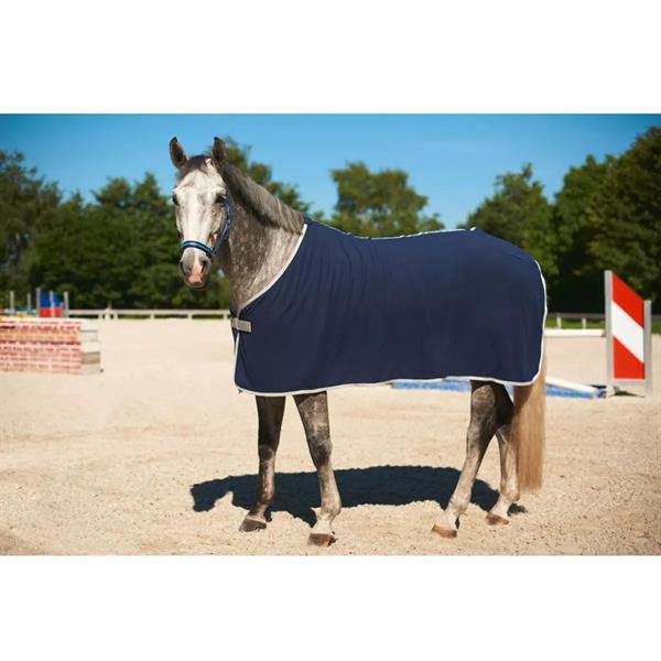 Grote foto kerbl fleece deken rugbe economic 155 205 cm marineblauw 328 dieren en toebehoren paarden accessoires