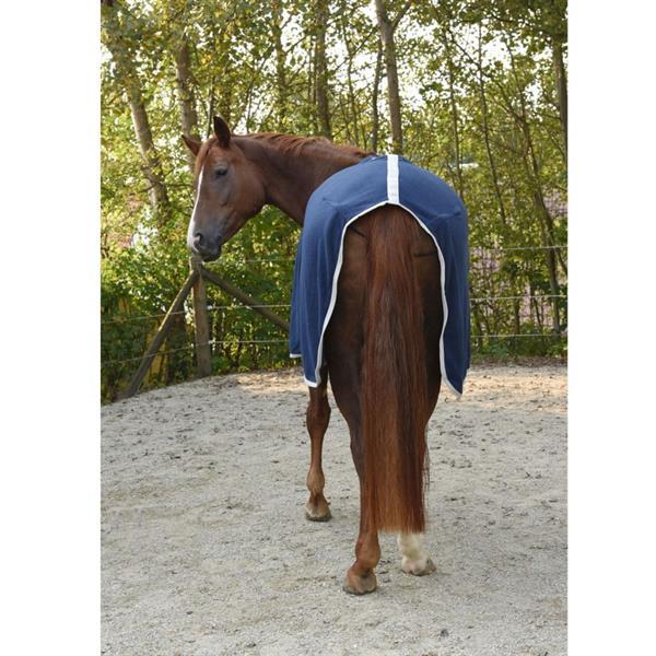 Grote foto kerbl fleece deken rugbe economic 135 185 cm marineblauw 328 dieren en toebehoren paarden accessoires
