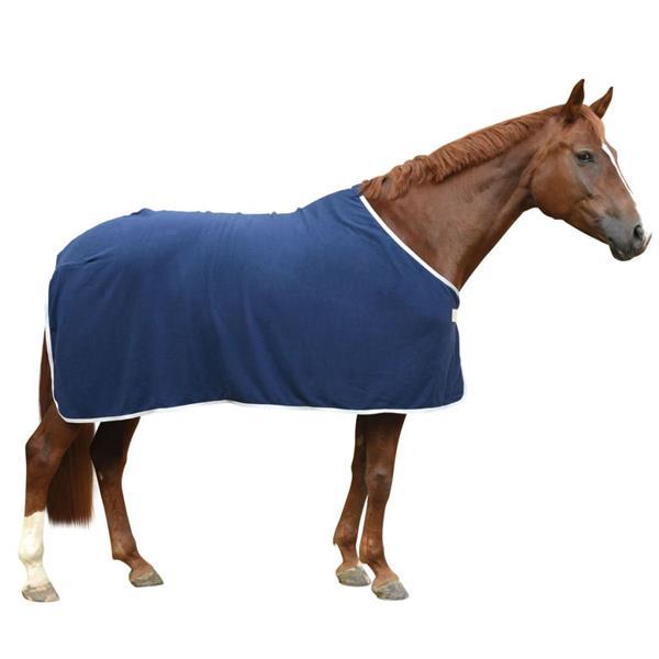 Grote foto kerbl fleece deken rugbe economic 125 175 cm marineblauw 328 dieren en toebehoren paarden accessoires