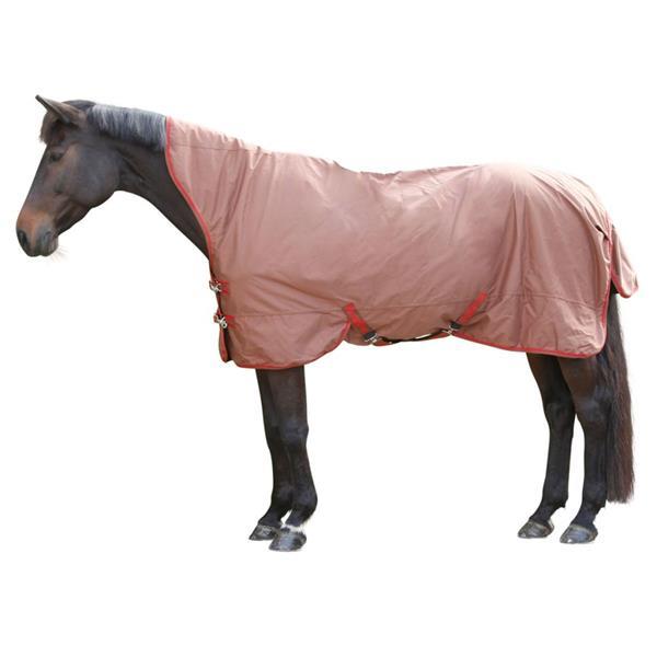 Grote foto kerbl paardendeken rugbe superhighneck bruin 155 cm 328671 dieren en toebehoren paarden accessoires