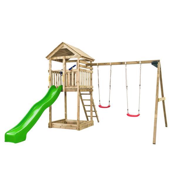 Grote foto swing king speeltoestel daan groene glijbaan 7888006.ag kinderen en baby los speelgoed