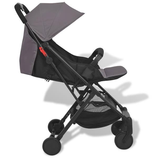 Grote foto vidaxl pocket buggy grijs 89x47 5x104 cm kinderen en baby kinderwagens