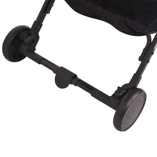 Grote foto vidaxl pocket buggy grijs 89x47 5x104 cm kinderen en baby kinderwagens