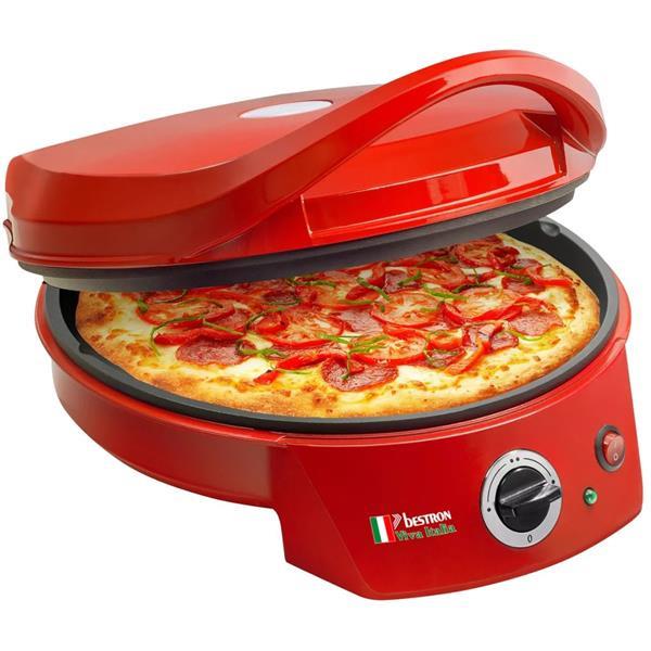 Grote foto bestron pizza maker tafel grill 1800 w red apz400 witgoed en apparatuur keukenmachines