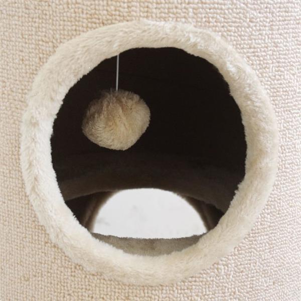 Grote foto vidaxl kattenhuis krabpaal beige 50 cm dieren en toebehoren katten accessoires