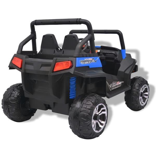 Grote foto vidaxl elektrische speelgoedauto voor 2 personen blauw en zw kinderen en baby los speelgoed