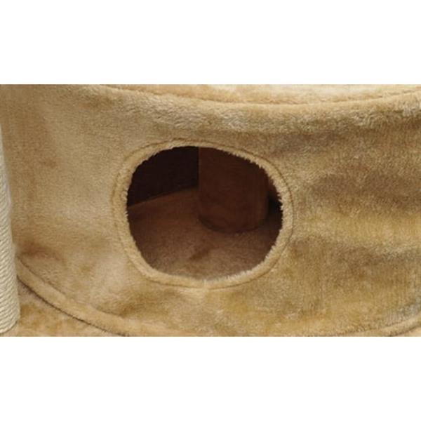 Grote foto vidaxl kattenkrabpaal lucky 70 cm beige dieren en toebehoren katten accessoires