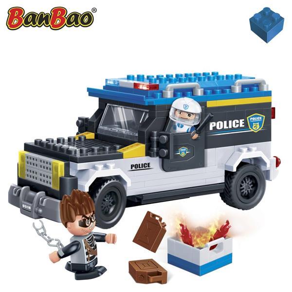 Grote foto banbao politie hummer 7005 kinderen en baby duplo en lego